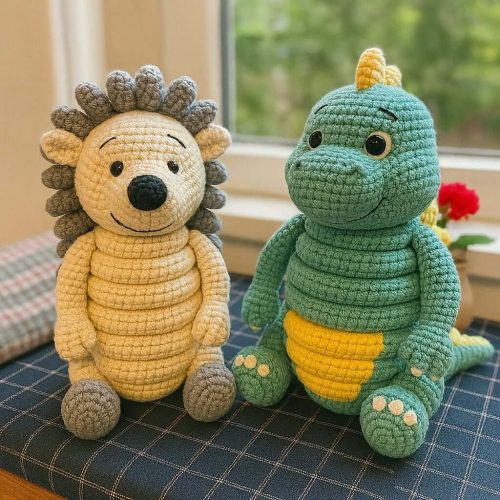 Hedgehog and Dino Patterns photo review